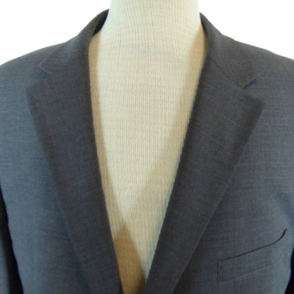 NEW THEORY black HERRINGBONE blazer 44